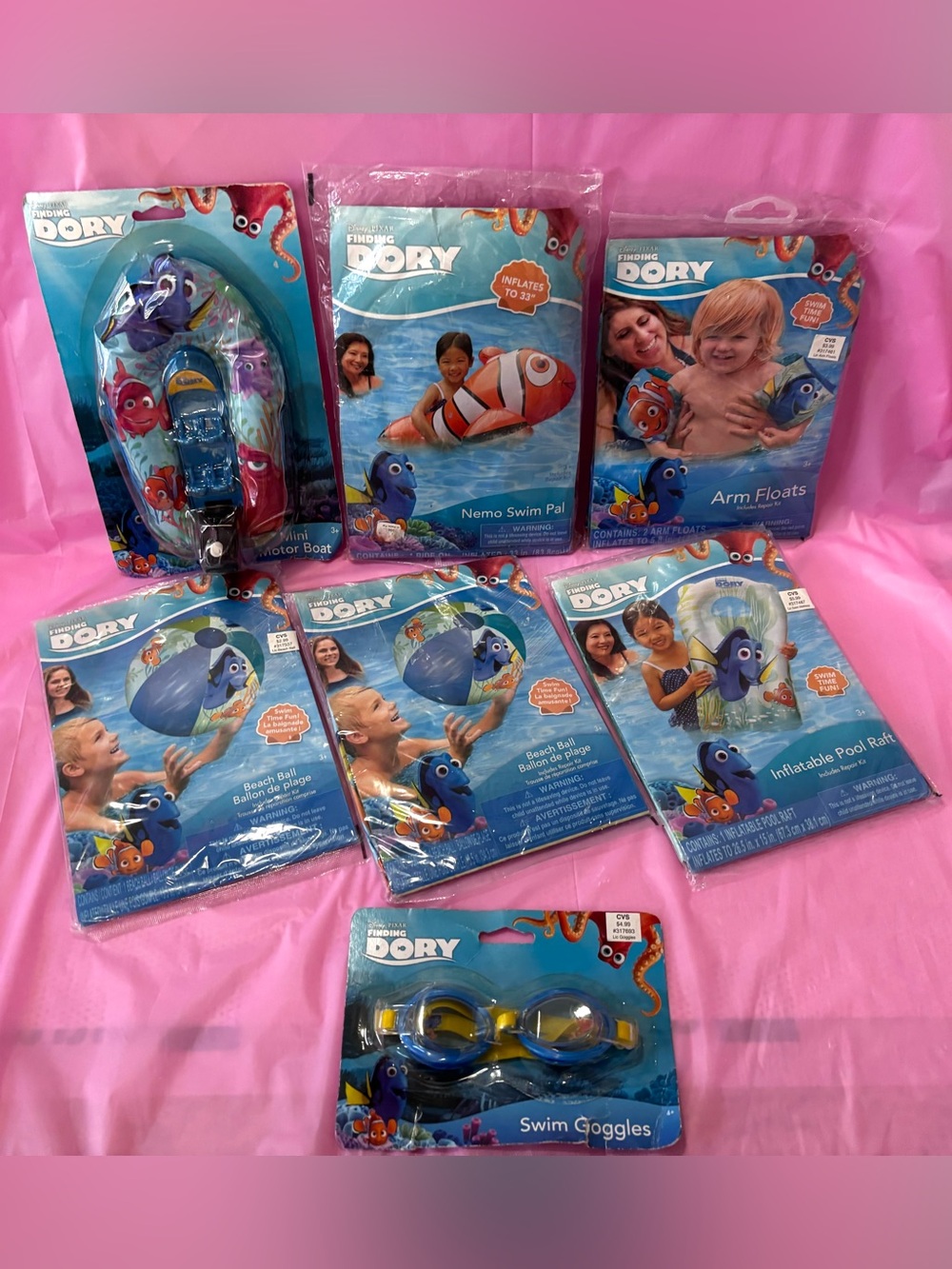 Disney Pixar Finding Nemo DORY Swim Goggles, Rafts, Arm Floats, Beach Balls NEW!
